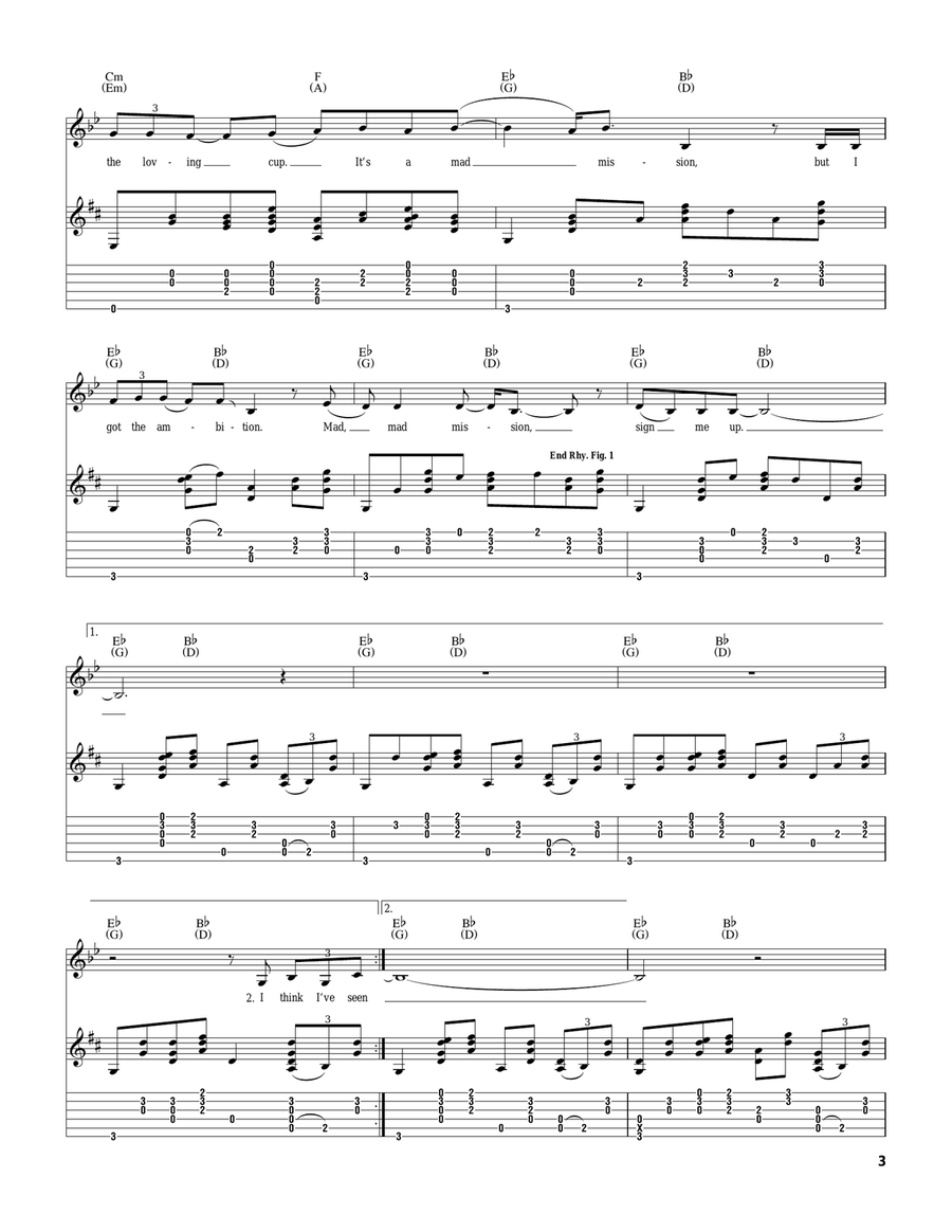 Mad Mission Mad Mission Acoustic Guitar scores gallery preview page 3