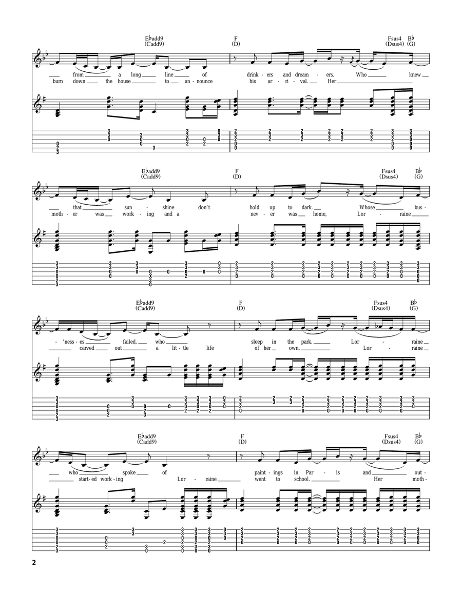 Sweet Lorraine Sweet Lorraine Acoustic Guitar scores gallery preview page 2