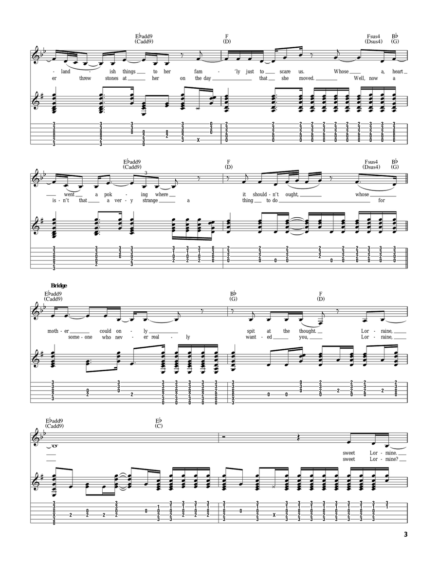 Sweet Lorraine Sweet Lorraine Acoustic Guitar scores gallery preview page 3