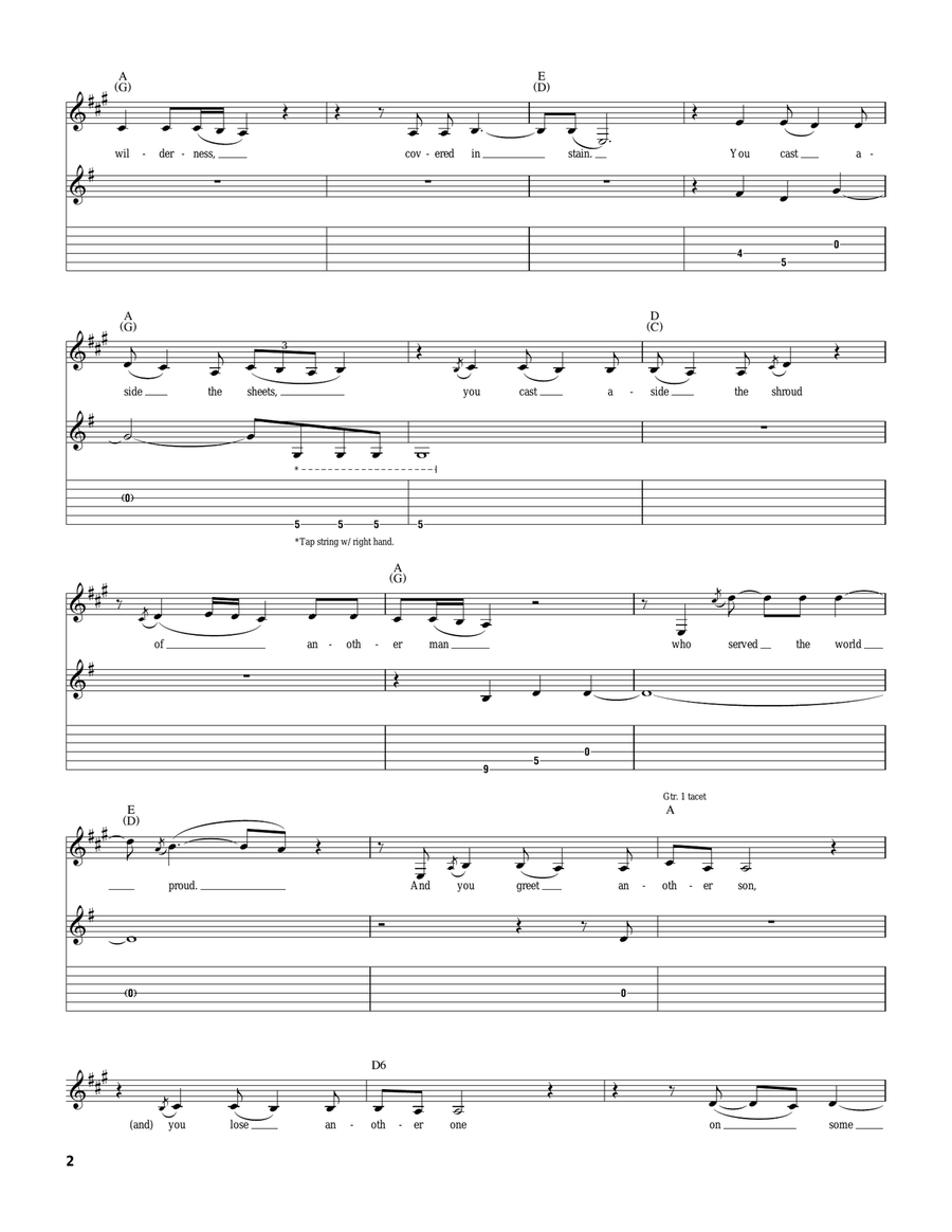 Mary Mary Acoustic Guitar scores gallery preview page 2