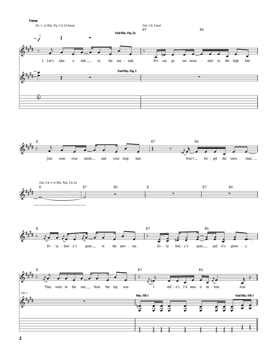 One Big Love Acoustic Guitar scores gallery preview page 2