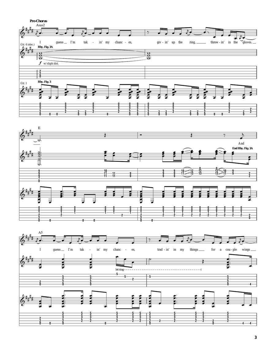 One Big Love Acoustic Guitar scores gallery preview page 3