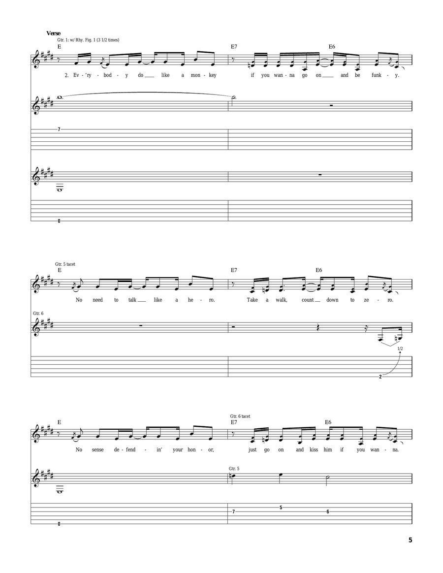 One Big Love Acoustic Guitar scores gallery preview page 5