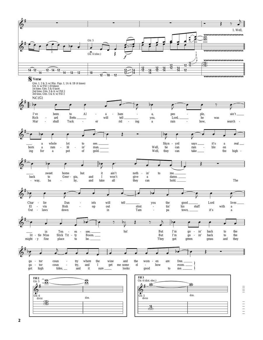 Gator Country Electric Guitar scores gallery preview page 2