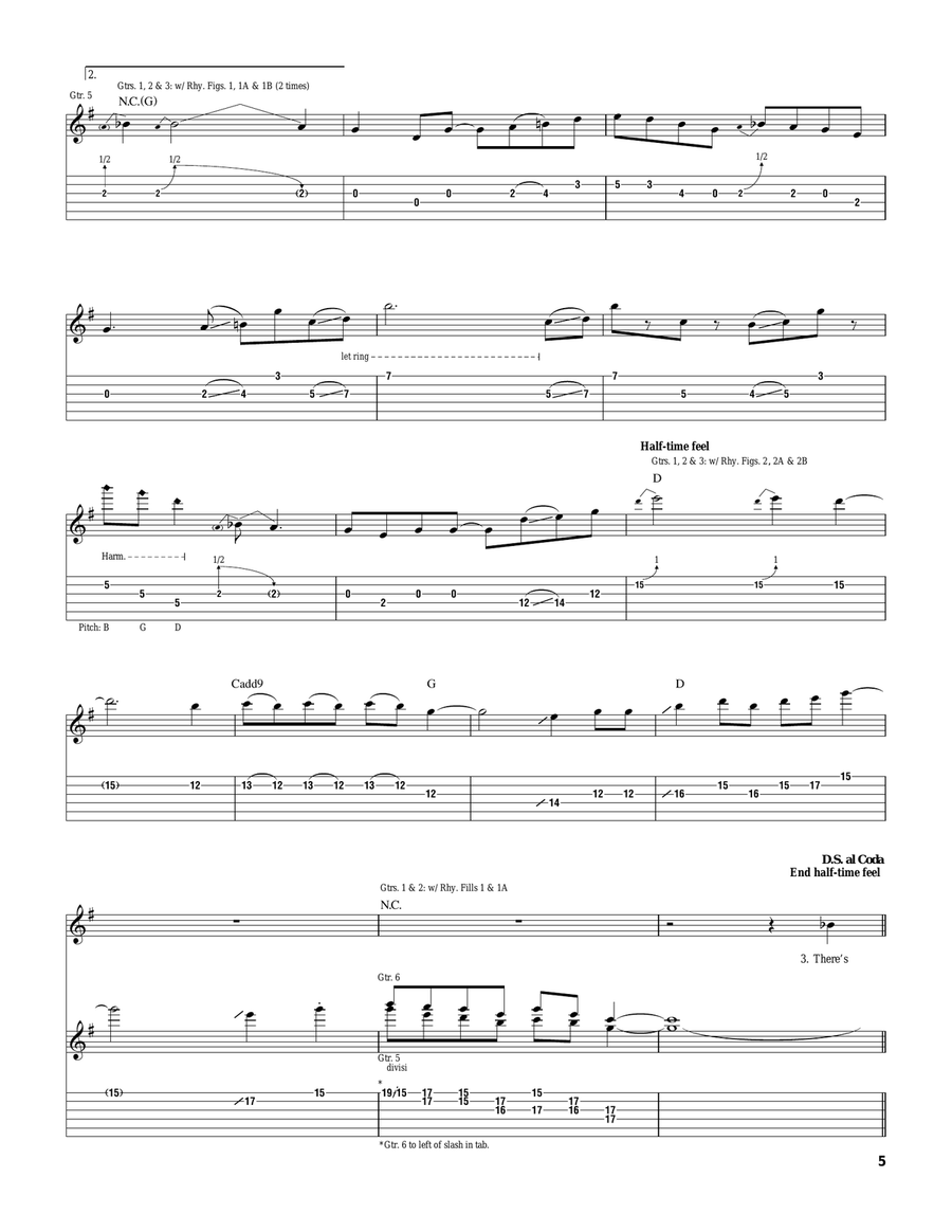 Gator Country Electric Guitar scores gallery preview page 5