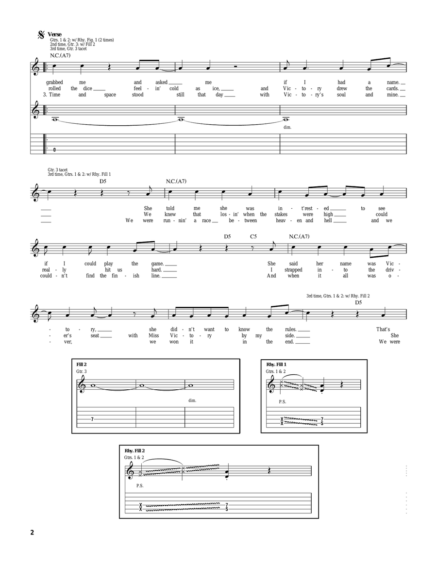 Beatin' The Odds Beatin' The Odds Electric Guitar scores gallery preview page 2