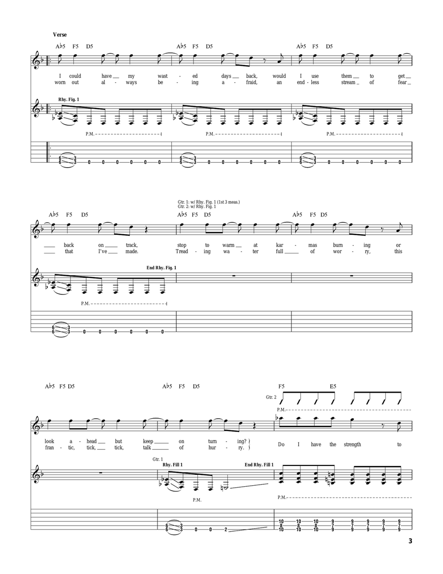 Frantic Frantic Electric Guitar scores gallery preview page 3