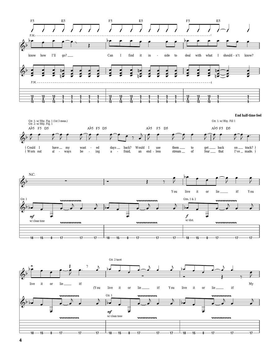Frantic Frantic Electric Guitar scores gallery preview page 4
