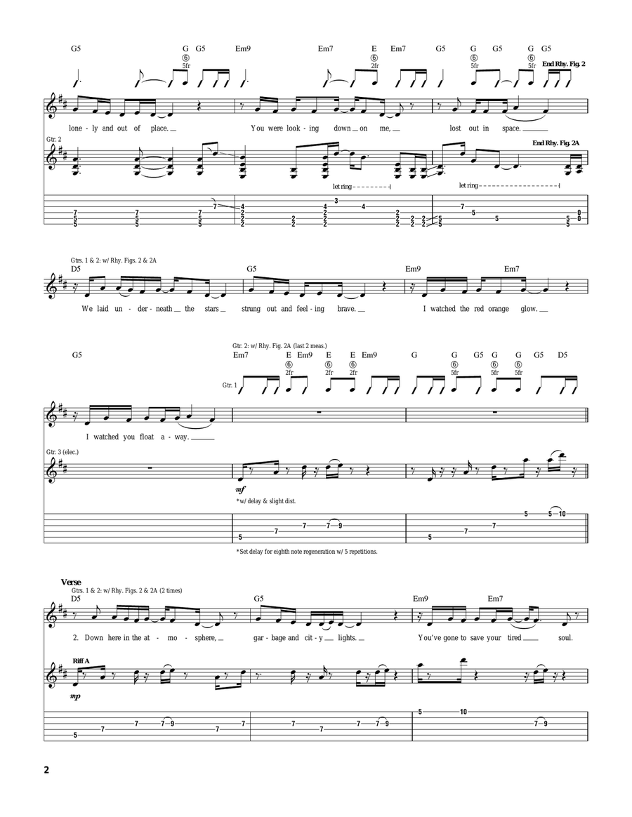 Somewhere Out There Somewhere Out There Acoustic Guitar scores gallery preview page 2