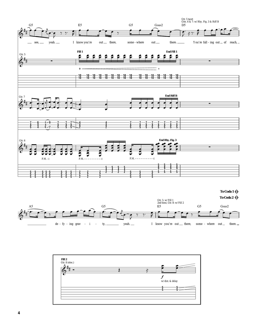 Somewhere Out There Somewhere Out There Acoustic Guitar scores gallery preview page 4