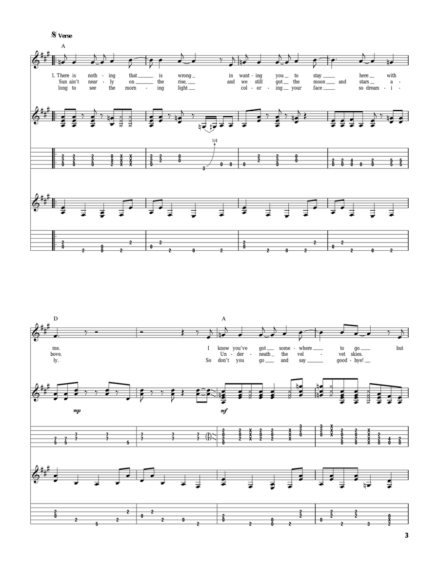 Lay Down Sally Lay Down Sally Acoustic Guitar scores gallery preview page 3
