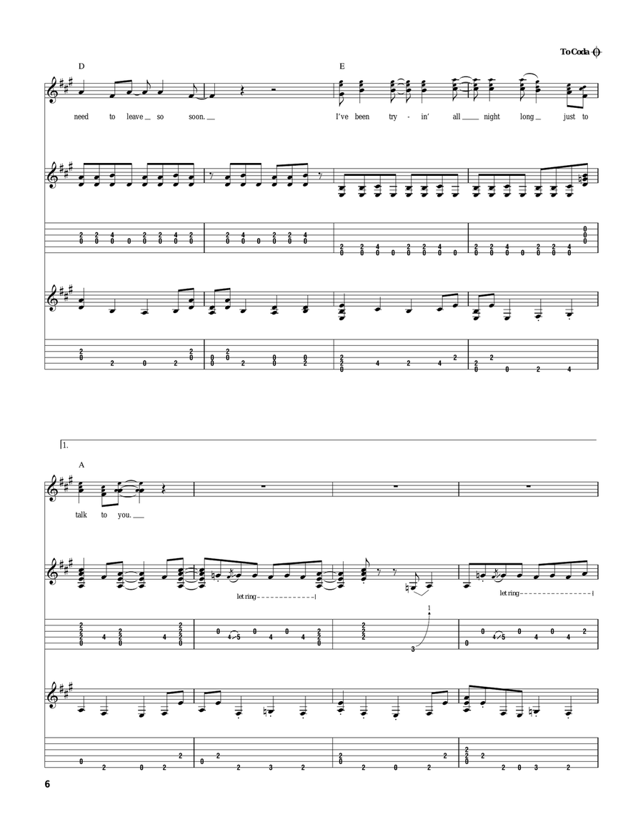 Lay Down Sally Lay Down Sally Acoustic Guitar scores gallery preview page 6
