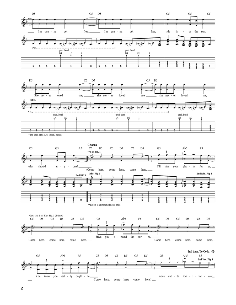 Get Free Get Free Acoustic Guitar scores gallery preview page 2