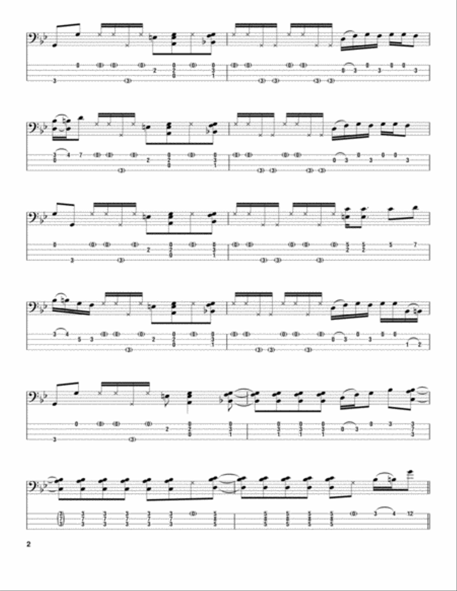 You Can't Hold No Groove Guitar Tablature scores gallery preview page 2