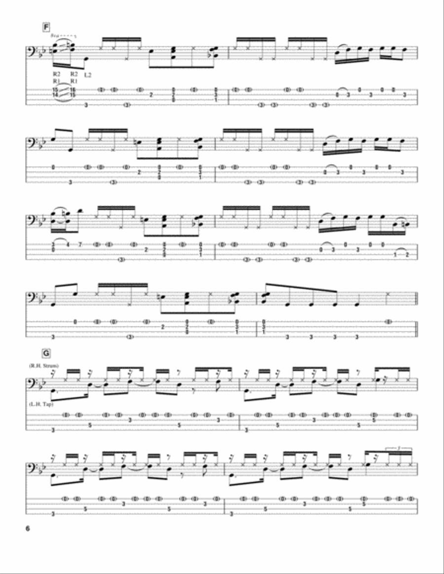 You Can't Hold No Groove Guitar Tablature scores gallery preview page 6
