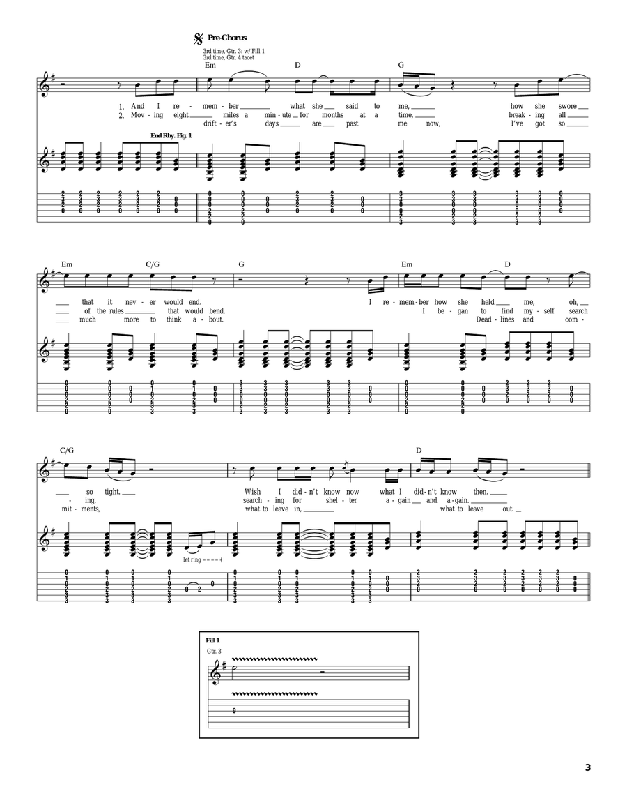 Against The Wind Against The Wind Acoustic Guitar scores gallery preview page 3