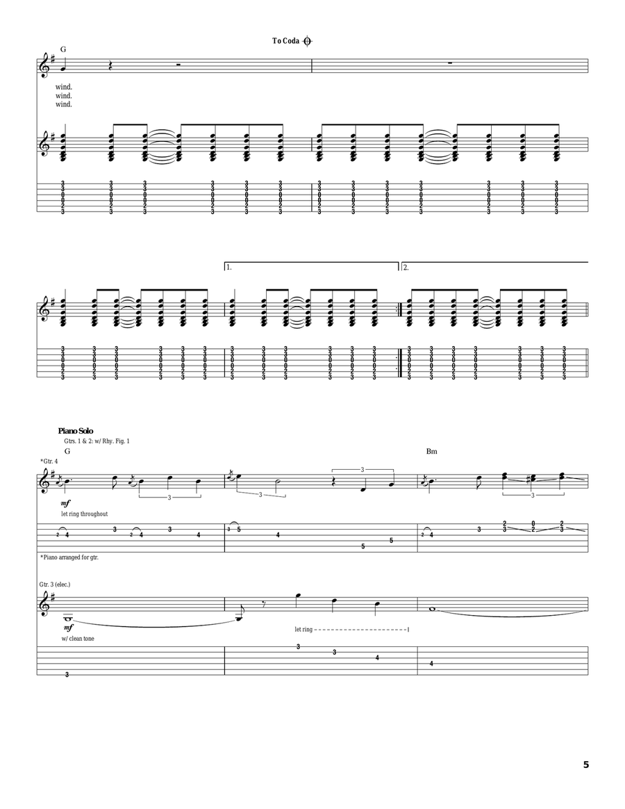 Against The Wind Against The Wind Acoustic Guitar scores gallery preview page 5