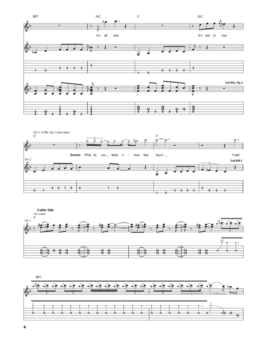 Betty Lou's Gettin' Out Tonight Acoustic Guitar scores gallery preview page 4