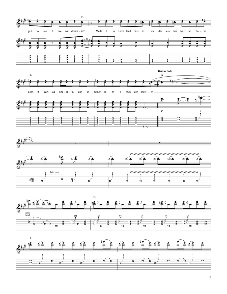 Get Out Of Denver Get Out Of Denver Acoustic Guitar scores gallery preview page 5