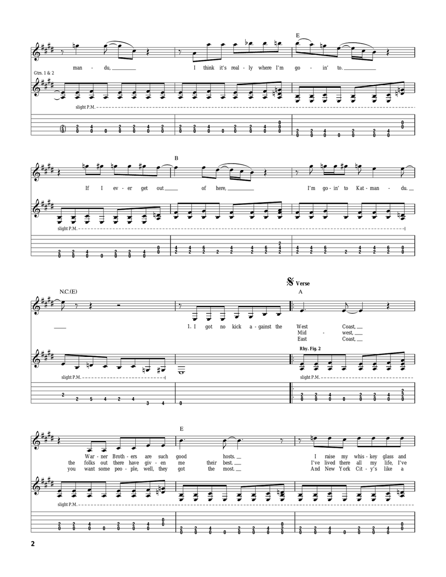 Katmandu Katmandu Acoustic Guitar scores gallery preview page 2