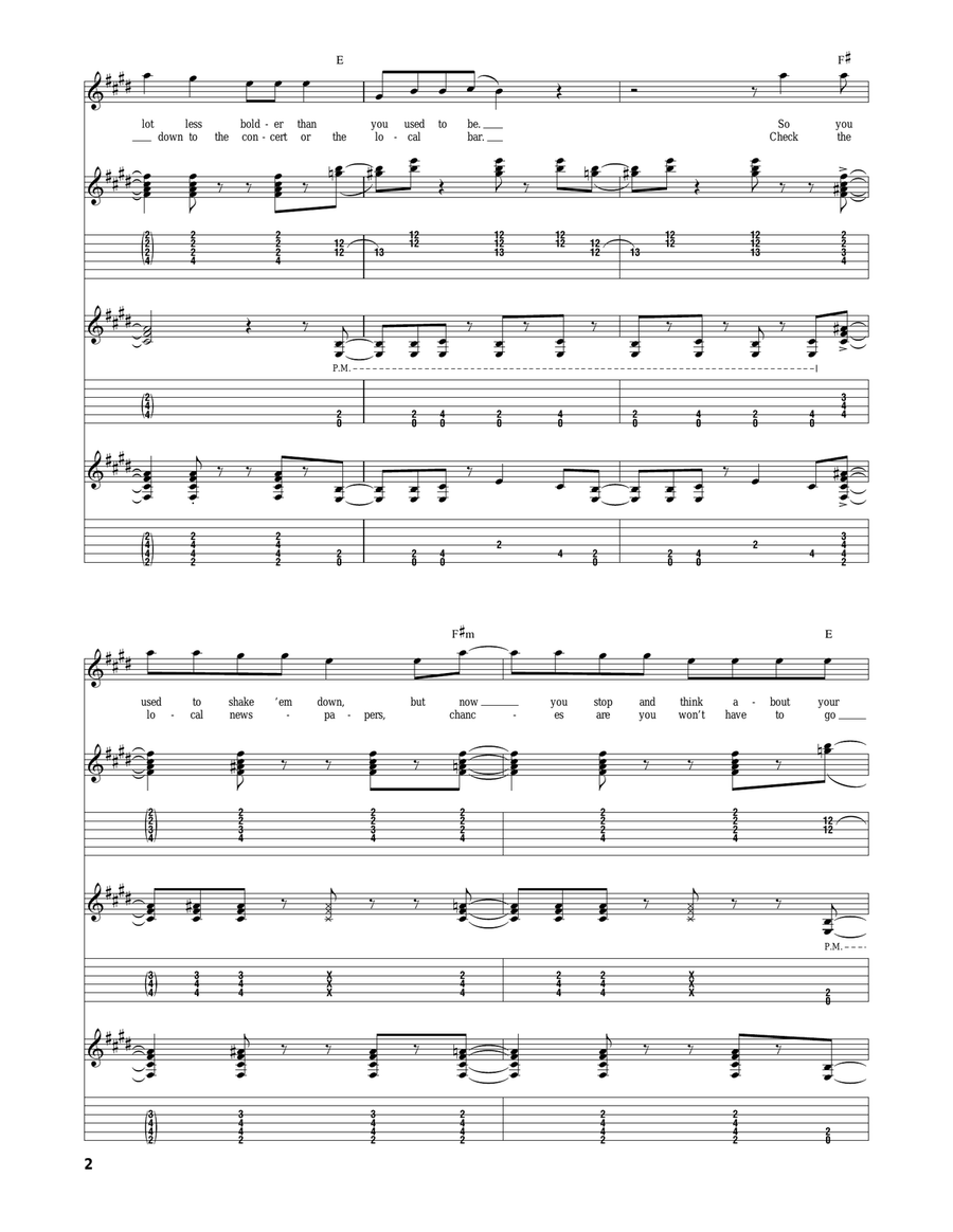 Rock And Roll Never Forgets Acoustic Guitar scores gallery preview page 2