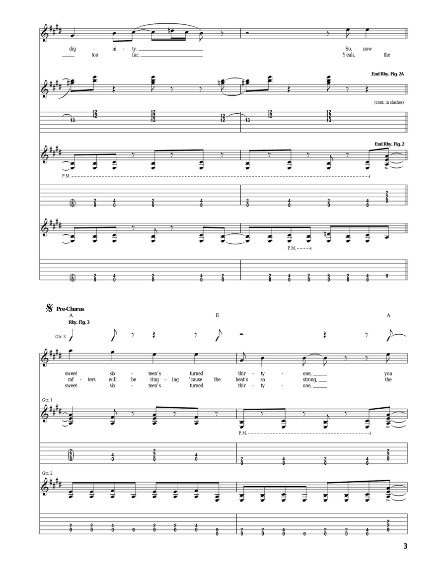 Rock And Roll Never Forgets Acoustic Guitar scores gallery preview page 3