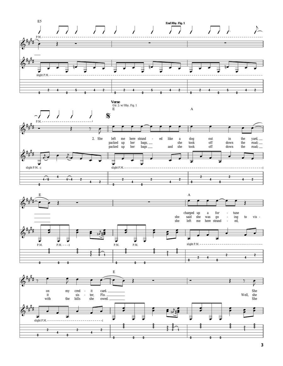Sunspot Baby Sunspot Baby Guitar Tablature scores gallery preview page 3