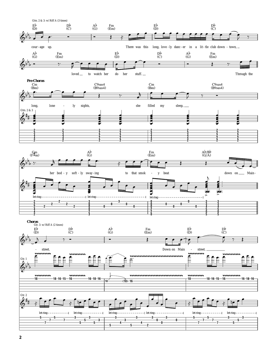 Mainstreet Mainstreet Acoustic Guitar scores gallery preview page 2