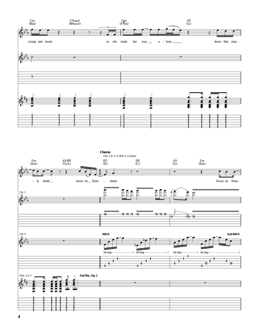 Mainstreet Mainstreet Acoustic Guitar scores gallery preview page 4