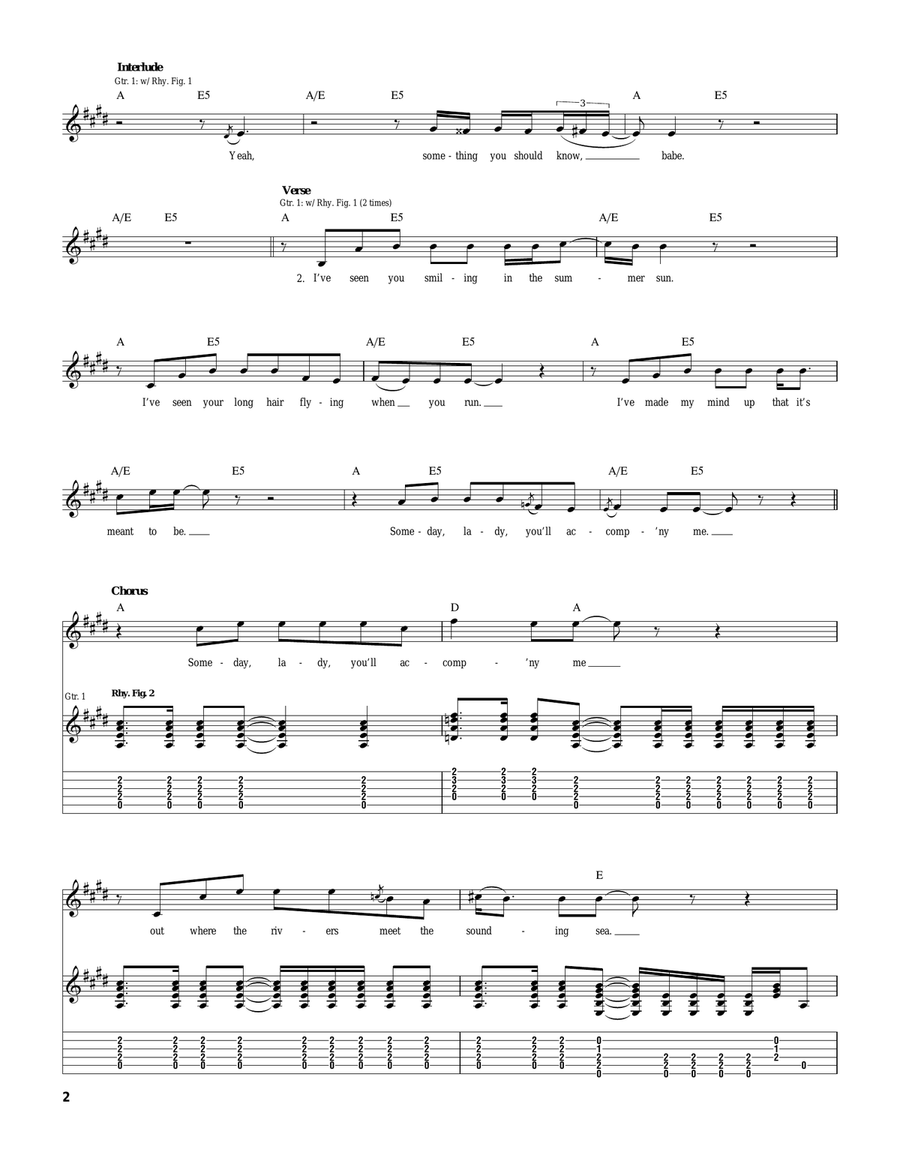 You'll Accomp'ny Me You'll Accomp'ny Me Acoustic Guitar scores gallery preview page 2