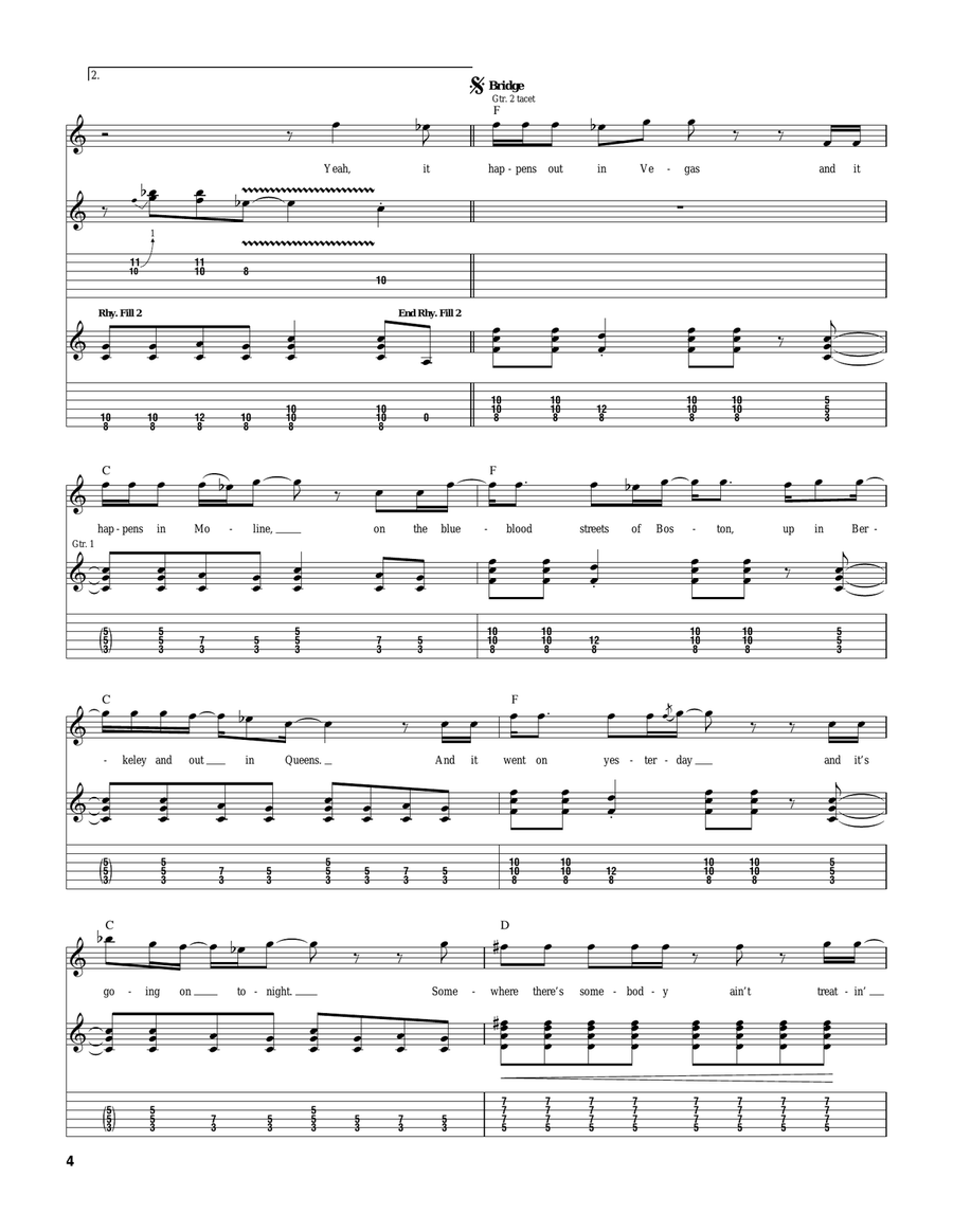 The Fire Down Below The Fire Down Below Acoustic Guitar scores gallery preview page 4