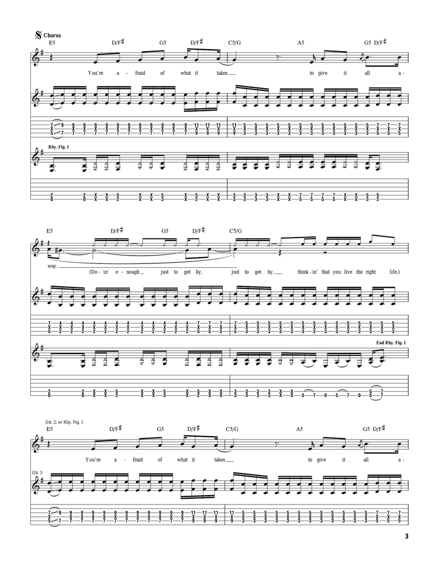 Just To Get By Just To Get By Guitar Tablature scores gallery preview page 3
