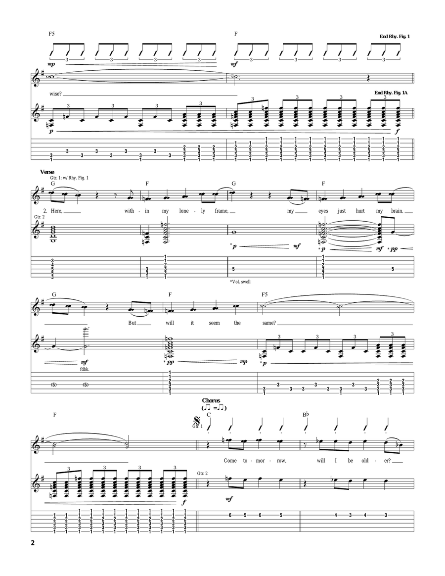Shapes Of Things Shapes Of Things Acoustic Guitar scores gallery preview page 2