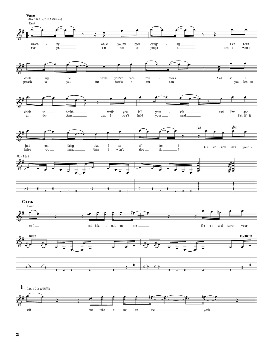 Cochise Cochise Electric Guitar scores gallery preview page 2