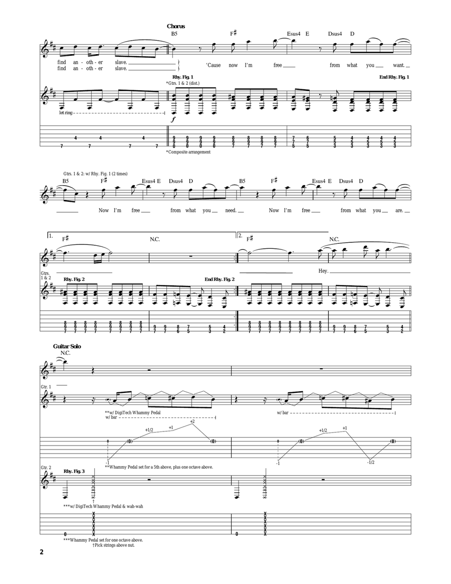 What You Are What You Are Electric Guitar scores gallery preview page 2