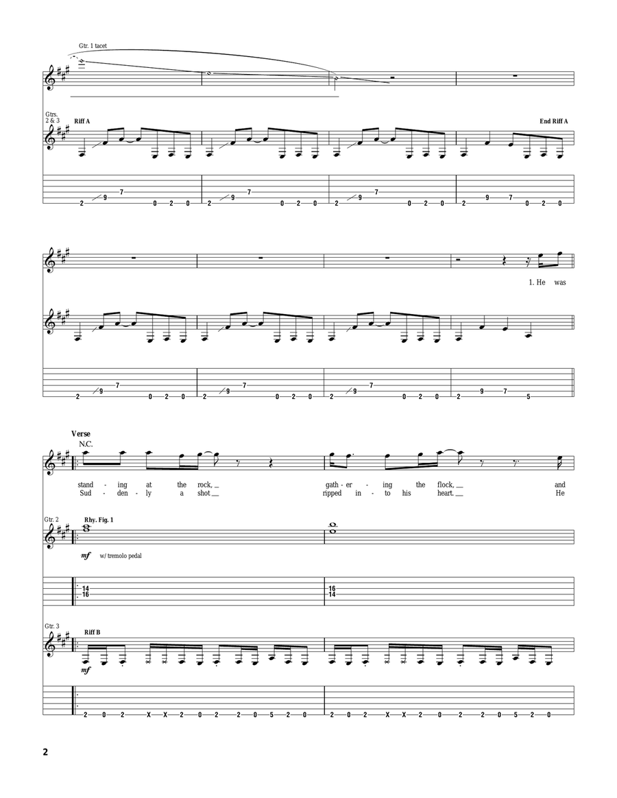 Set It Off Set It Off Electric Guitar scores gallery preview page 2