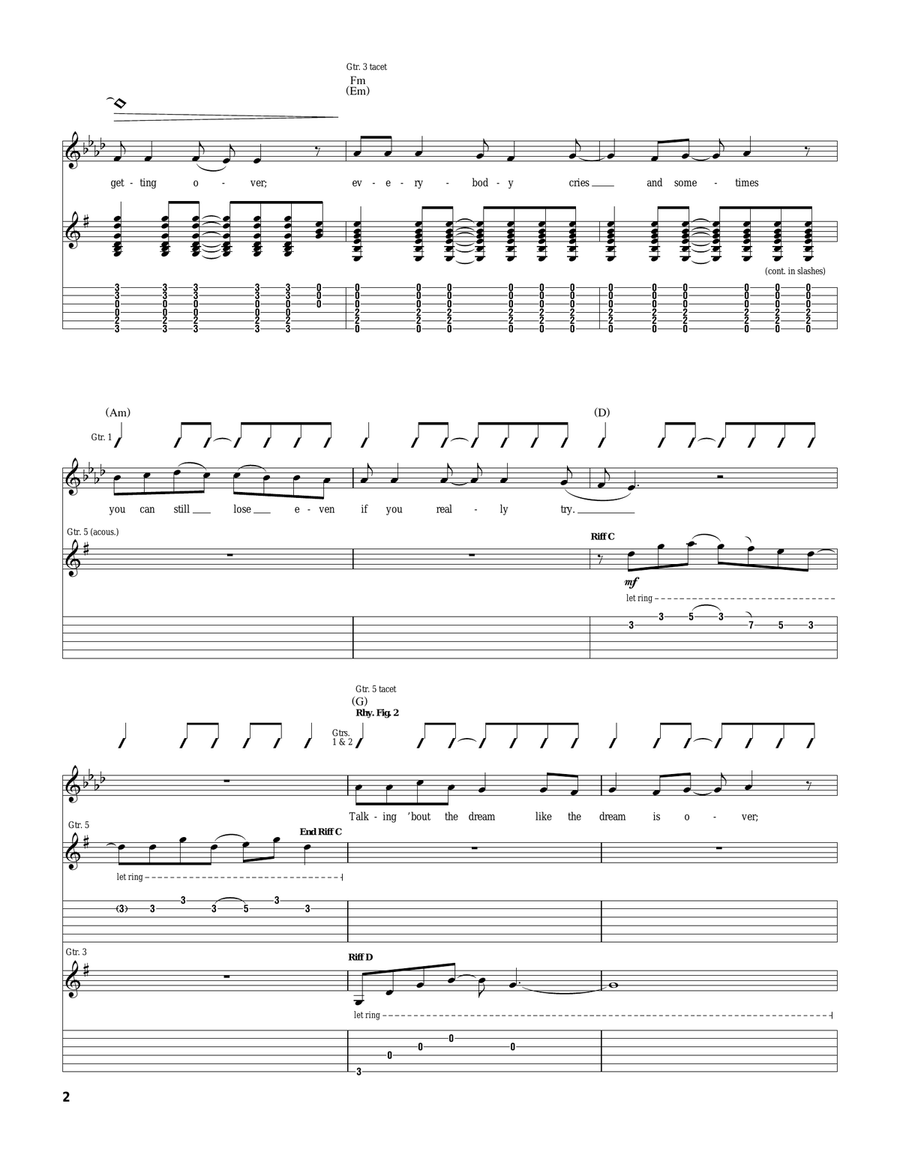 All I Need All I Need Acoustic Guitar scores gallery preview page 2