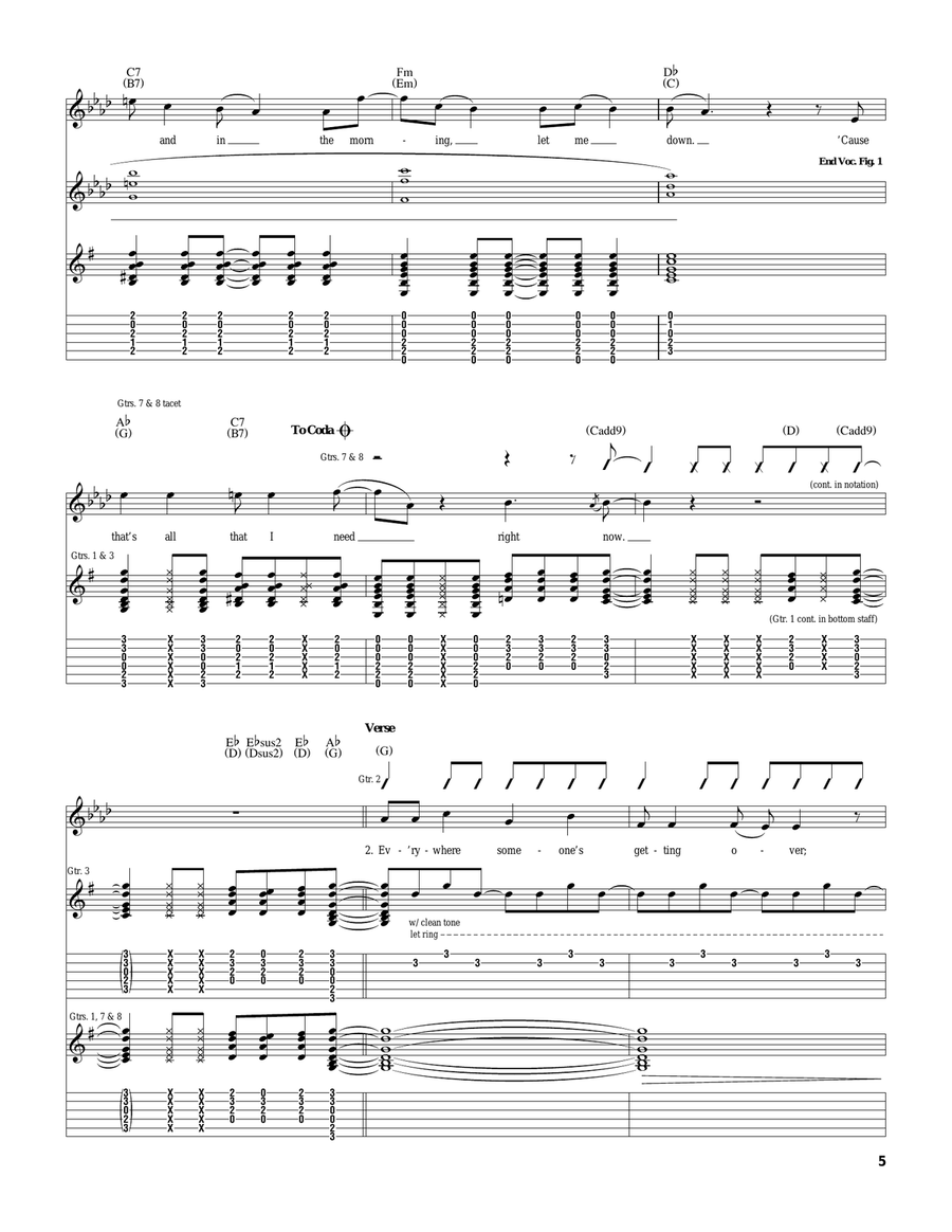 All I Need All I Need Acoustic Guitar scores gallery preview page 5