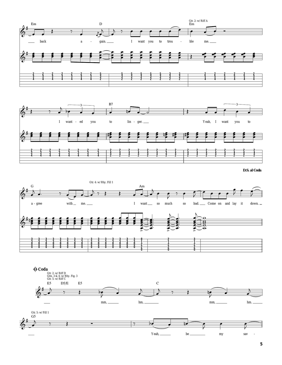 Downfall Downfall Acoustic Guitar scores gallery preview page 5