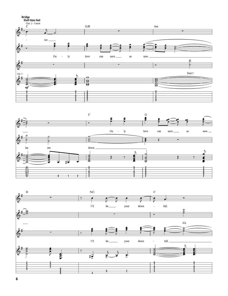 Downfall Downfall Acoustic Guitar scores gallery preview page 6