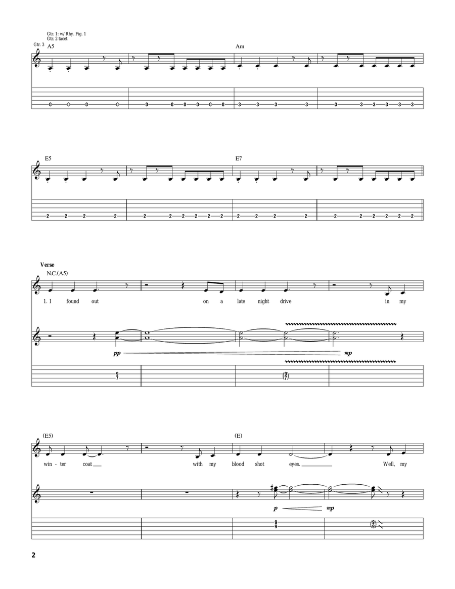 So Sad So Lonely So Sad So Lonely Acoustic Guitar scores gallery preview page 2