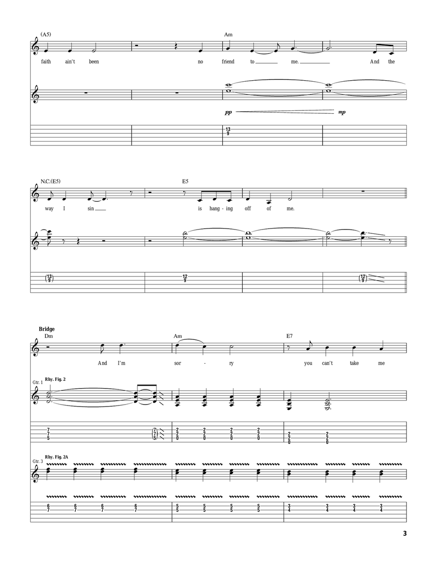 So Sad So Lonely So Sad So Lonely Acoustic Guitar scores gallery preview page 3