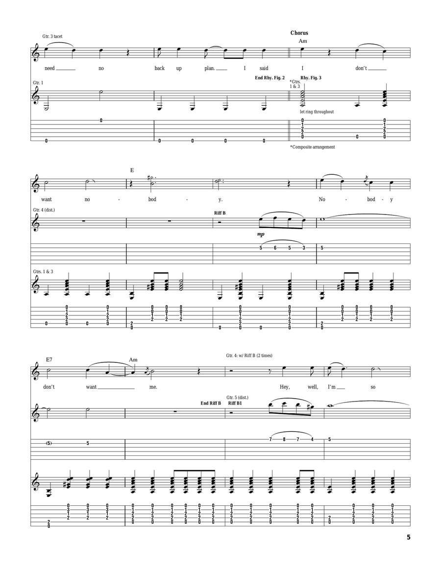 So Sad So Lonely So Sad So Lonely Acoustic Guitar scores gallery preview page 5