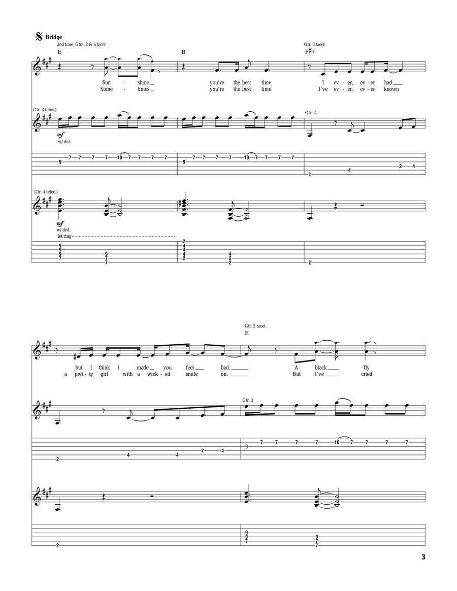 You're So Real You're So Real Acoustic Guitar scores gallery preview page 3