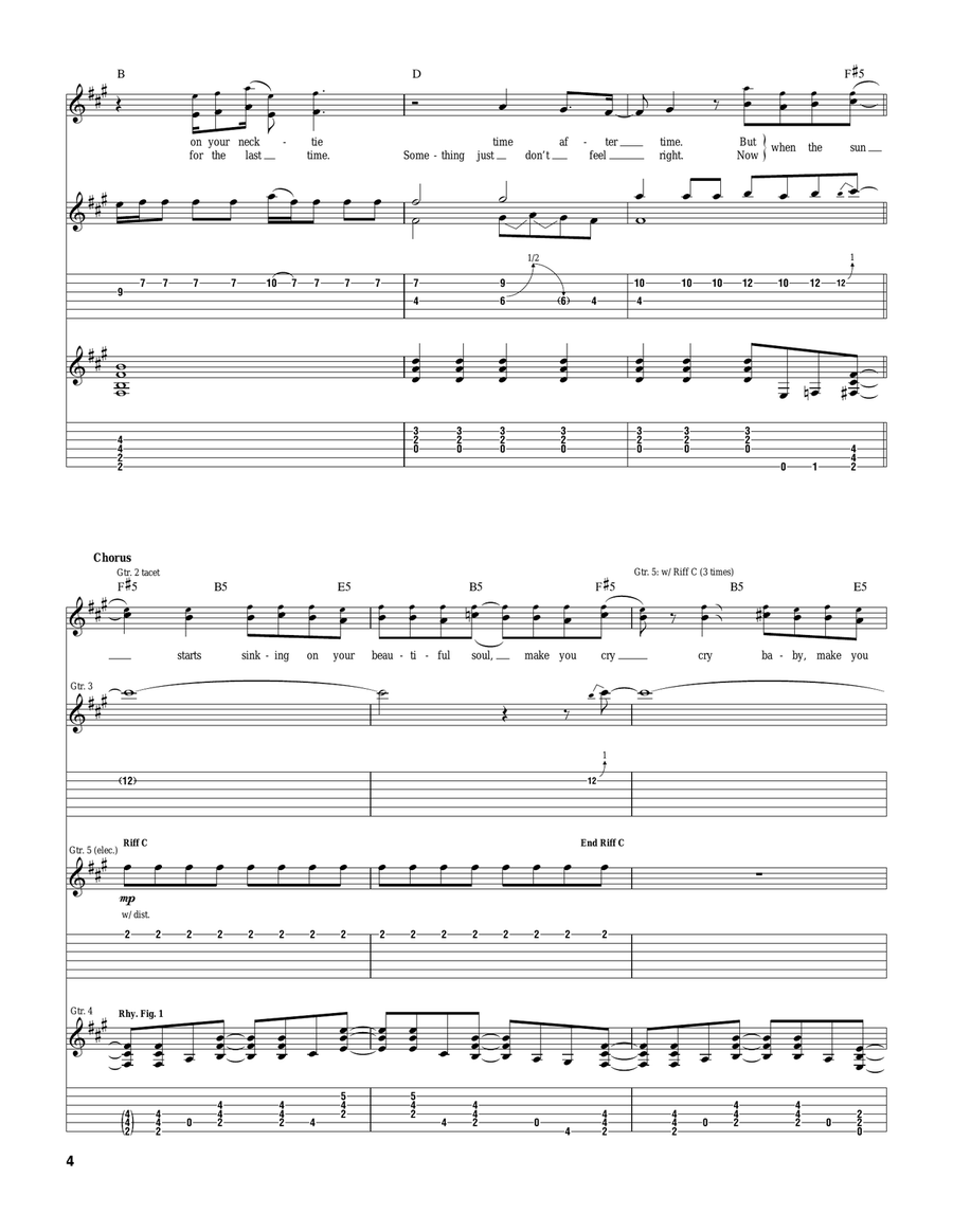 You're So Real You're So Real Acoustic Guitar scores gallery preview page 4