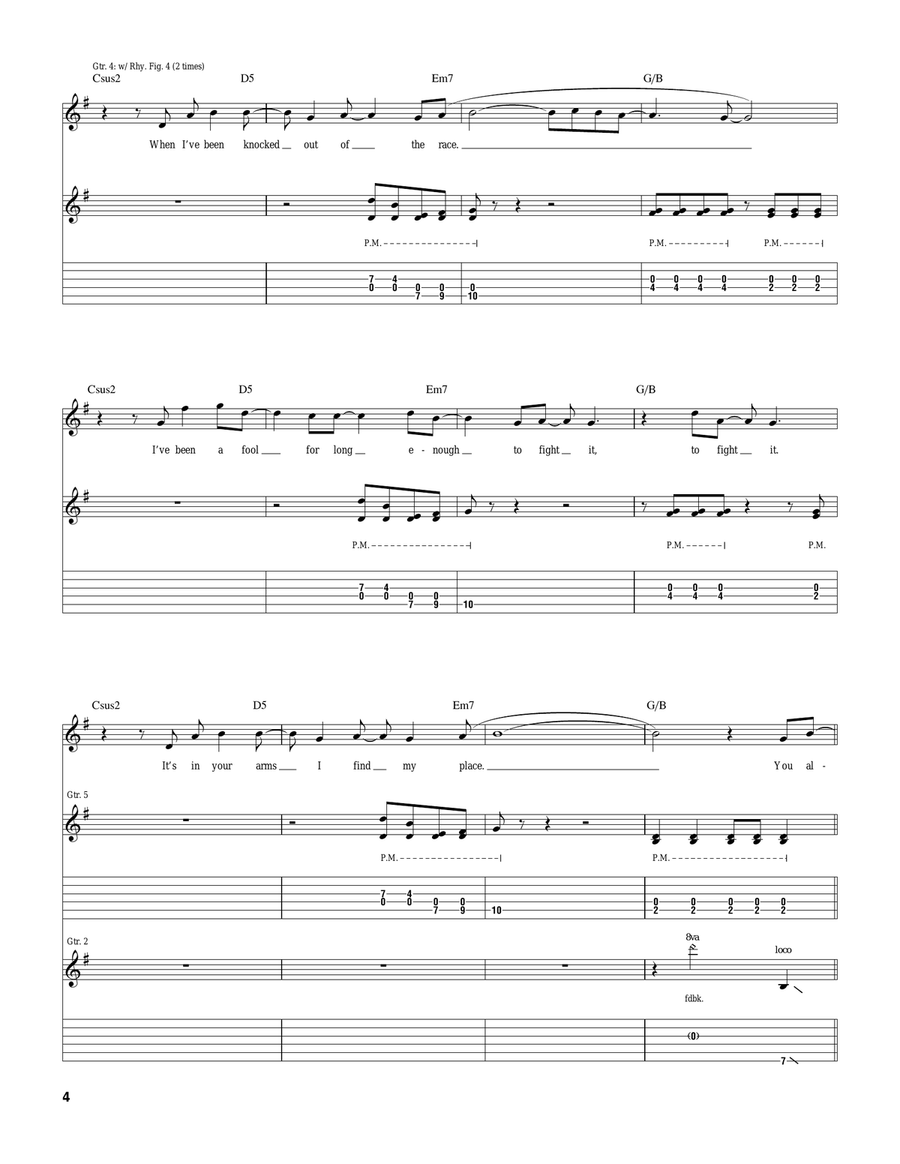 You Already Take Me There Guitar Tablature scores gallery preview page 4
