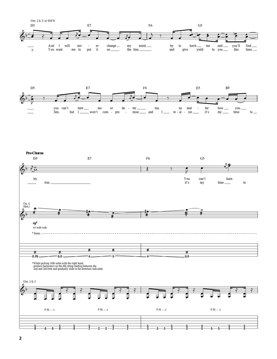 Fireproof Fireproof Guitar Tablature scores gallery preview page 2