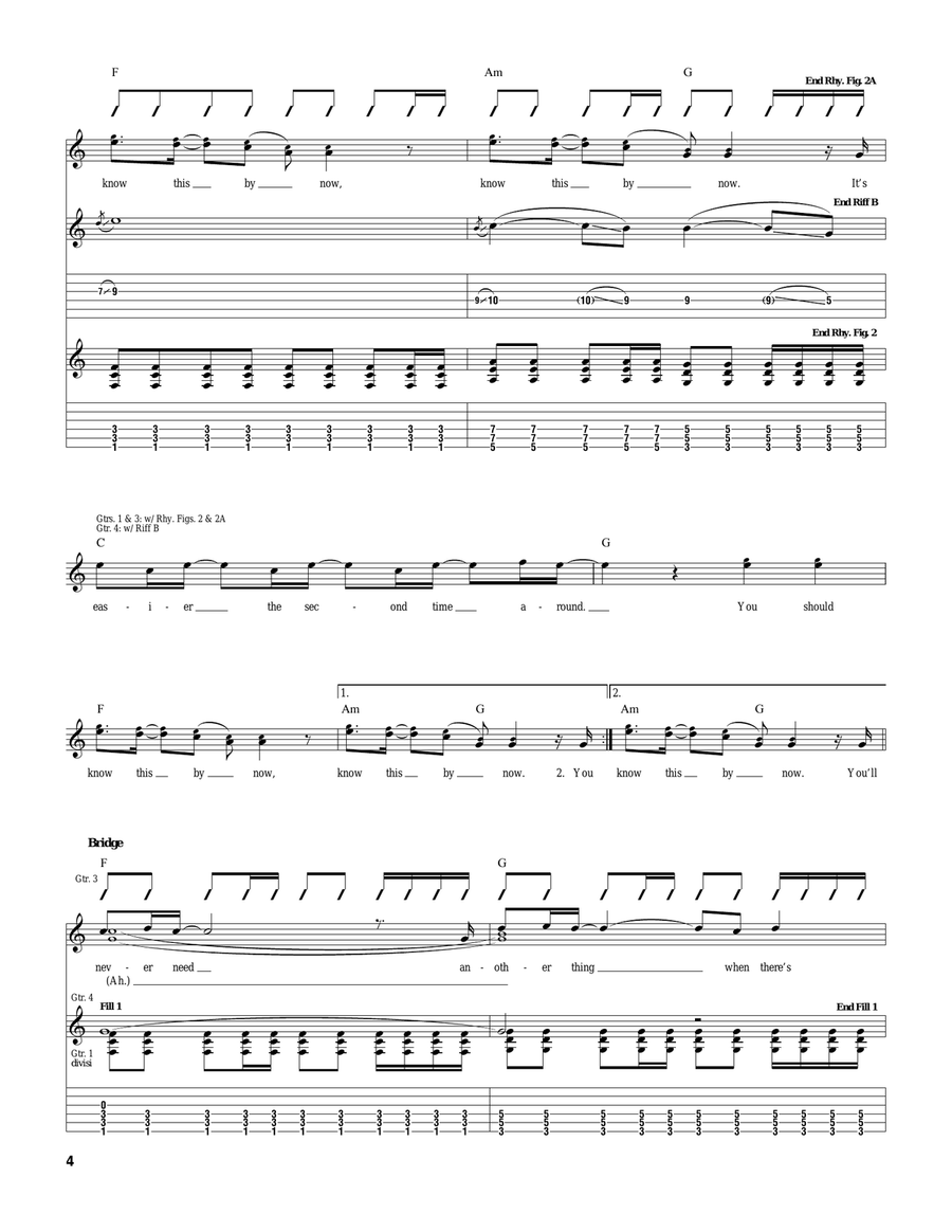 I'm Not Backing Down I'm Not Backing Down Guitar Tablature scores gallery preview page 4