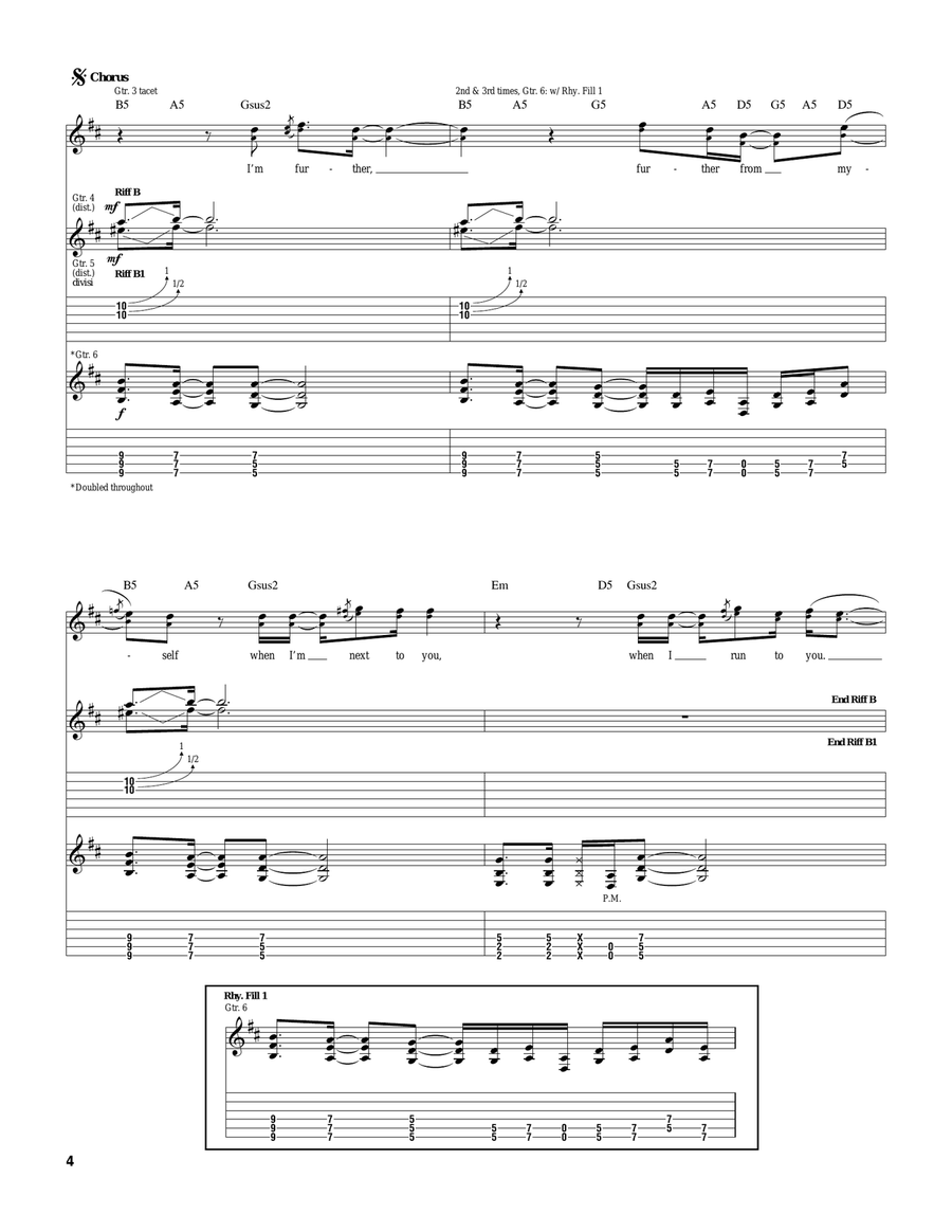 Further From Myself Further From Myself Guitar Tablature scores gallery preview page 4
