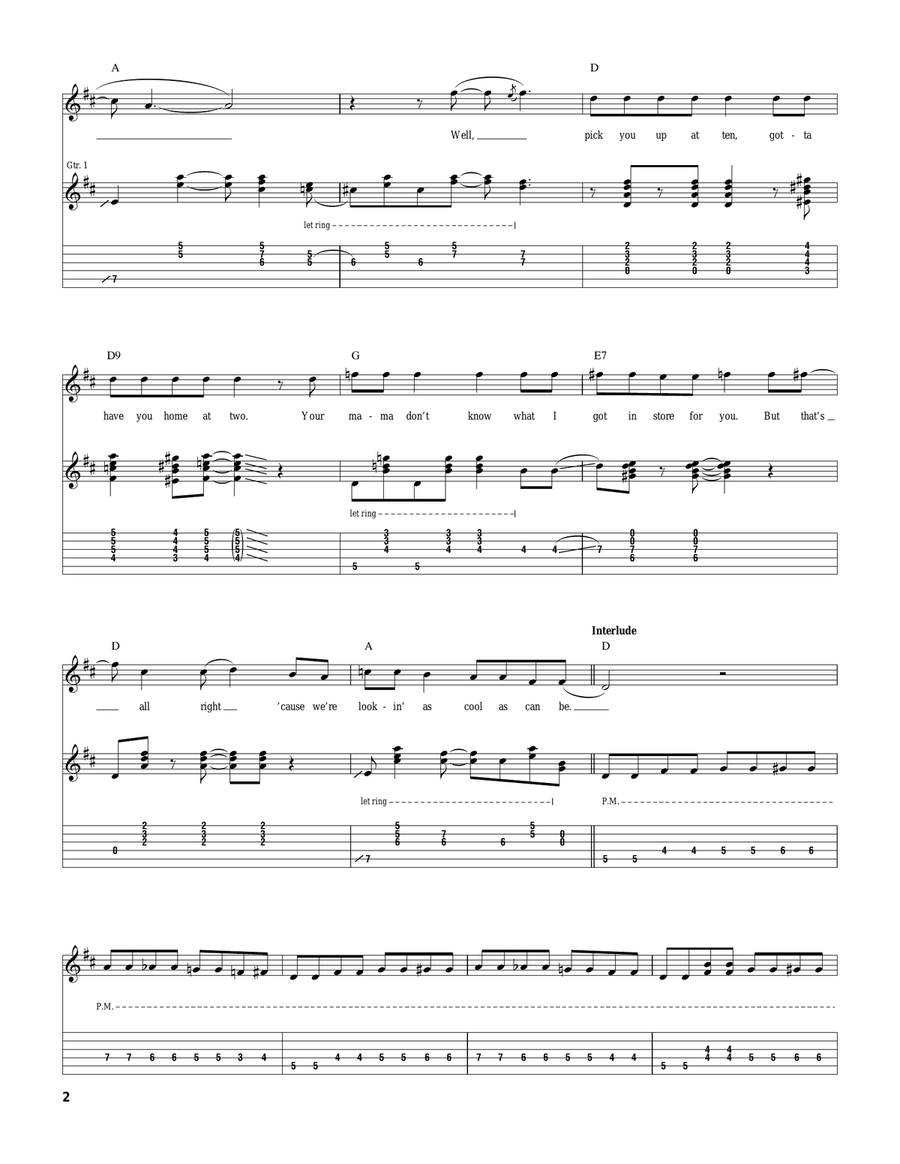 Rock This Town Rock This Town Acoustic Guitar scores gallery preview page 2